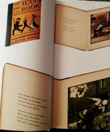 un dettaglio del libro di Martin Salisbury e della sua recensione con foto dell'albo illustrato di Peter Newell